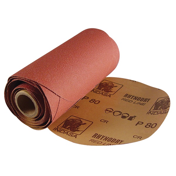 Indasa 6" Dia Adhesive-Back Sandpaper - 25 Link-Roll Pks